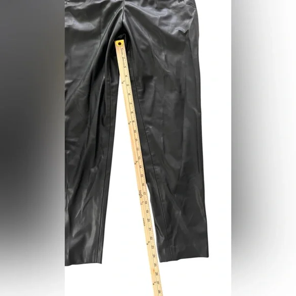 NWT Zara faux leather straight leg pants XS - Picture 6 of 10